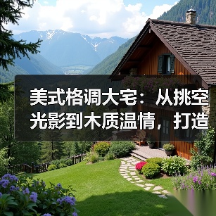 美式格调大宅:从挑空光影到木质温情,打造治愈系高级生活场(图3) 美式格调大宅:从挑空光影到木质温情,打造治愈系高级生活场(图3)