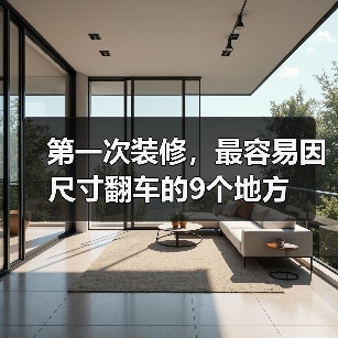 第一次装修，最容易因尺寸翻车的9个地方（图4）
