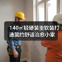 140㎡轻硬装重软装打造简约舒适治愈小家