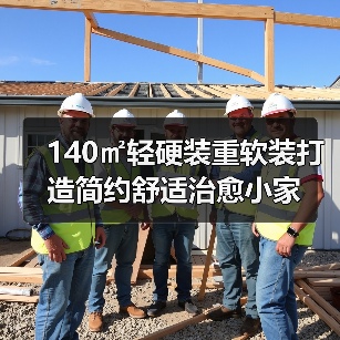 140㎡轻硬装重软装打造简约舒适治愈小家（图3）