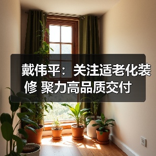 戴伟平：关注适老化装修 聚力高品质交付