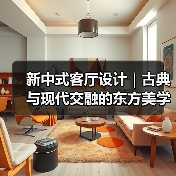 新中式客厅设计|古典与现代交融的东方美学(图3) 新中式客厅设计|古典与现代交融的东方美学(图3)
