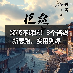 装修不踩坑!3个省钱新思路,实用到爆(图4) 装修不踩坑!3个省钱新思路,实用到爆(图4)