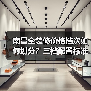 南昌全装修价格档次如何划分？三档配置标准详解