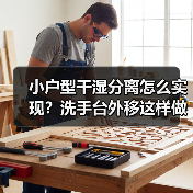小户型干湿分离怎么实现?洗手台外移这样做更实用(图3) 小户型干湿分离怎么实现?洗手台外移这样做更实用(图3)