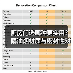 厨房门选哪种更实用?隔油烟材质与密封性对比分析(图1) 厨房门选哪种更实用?隔油烟材质与密封性对比分析(图1)