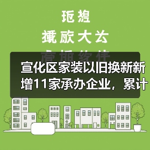 宣化区家装以旧换新新增11家承办企业,累计13家名单公布(图1) 宣化区家装以旧换新新增11家承办企业,累计13家名单公布(图1)