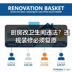 厨房改卫生间违法?违规装修必须复原(图2) 厨房改卫生间违法?违规装修必须复原(图2)