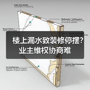 楼上漏水致装修停摆?业主维权协商难(图4) 楼上漏水致装修停摆?业主维权协商难(图4)