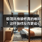 极简风格装修真的难吗？这样装修反而更省心