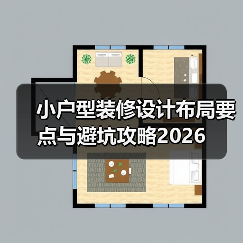 小户型装修设计布局要点与避坑攻略2026(图3) 小户型装修设计布局要点与避坑攻略2026(图3)