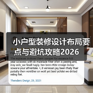 小户型装修设计布局要点与避坑攻略2026(图4) 小户型装修设计布局要点与避坑攻略2026(图4)
