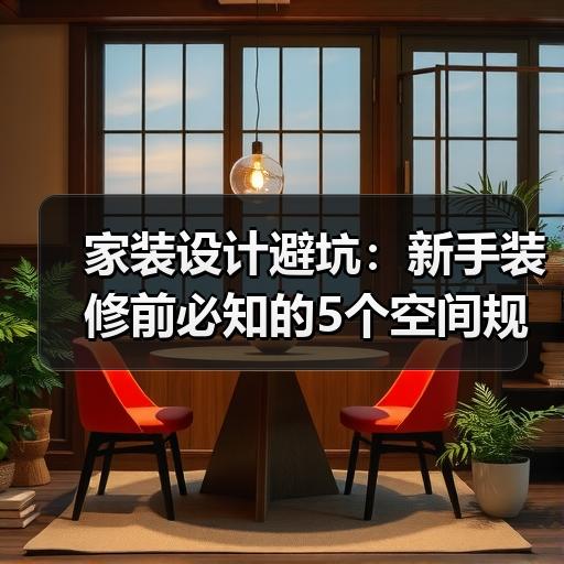 家装设计避坑：新手装修前必知的5个空间规划误区