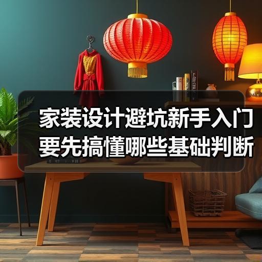 家装设计避坑新手入门要先搞懂哪些基础判断标准