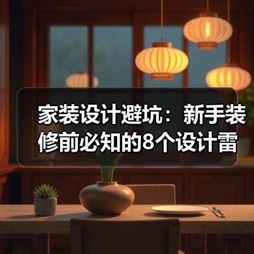 家装设计避坑：新手装修前必知的8个设计雷区