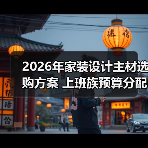 2026年家装设计主材选购方案 上班族预算分配与品类优先级