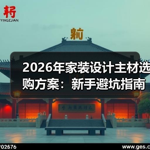 2026年家装设计主材选购方案：新手避坑指南与预算分配清单