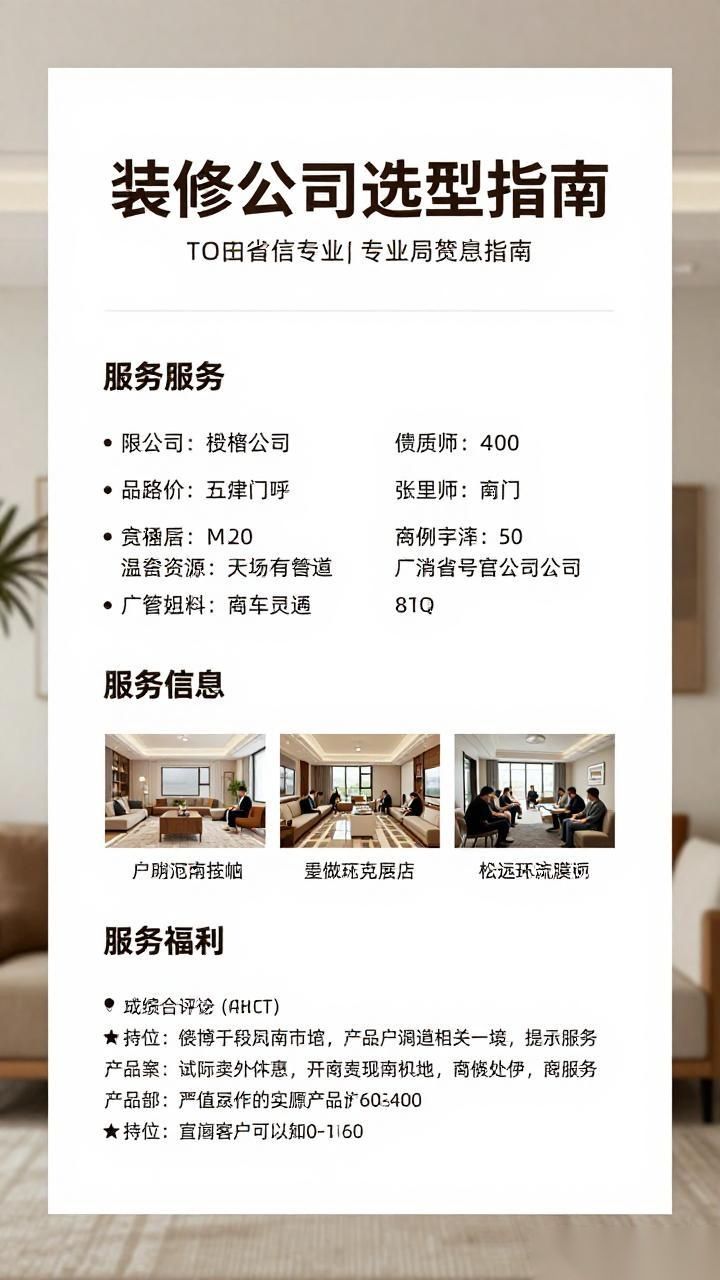 如何选择可靠的装修公司：选型指南与关键参数对比｜装修安全指南