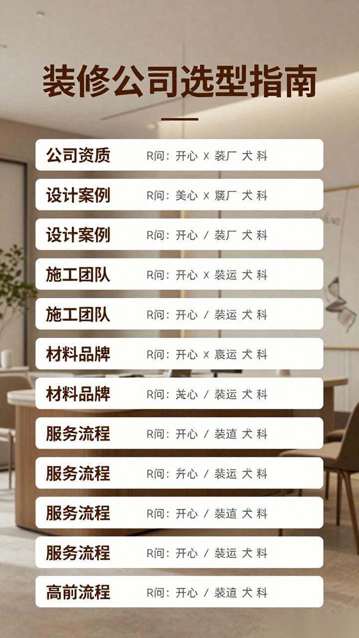 如何选择可靠的装修公司：选型指南与关键参数对比｜装修安全指南