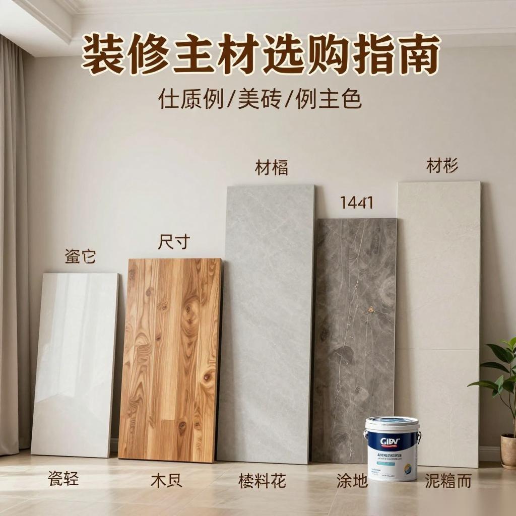 装修主材选购指南：如何通过选型指南和参数对比避坑｜主材选购全攻略