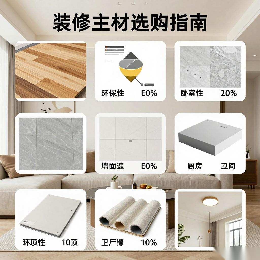 装修主材选购指南：如何通过选型指南和参数对比避坑｜主材选购全攻略