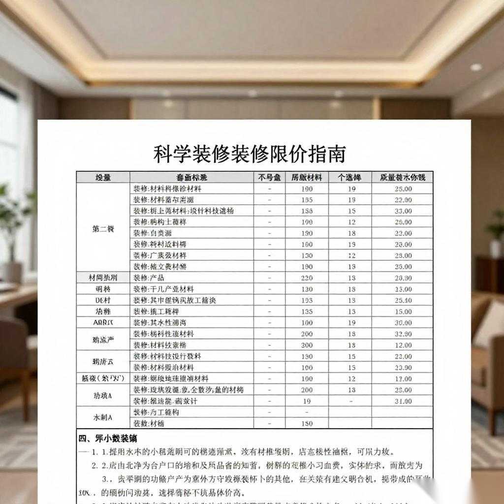 如何科学对比装修报价:选型指南与参数核对要点|装修报价对比全攻略