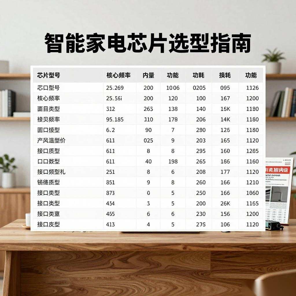 智能家电芯片选型指南:存储器涨价下的参数对比与采购策略全攻略