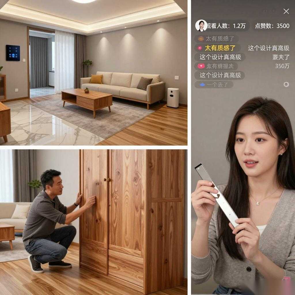 家装线上采购攻略：短视频装修案例与直播带货避坑指南