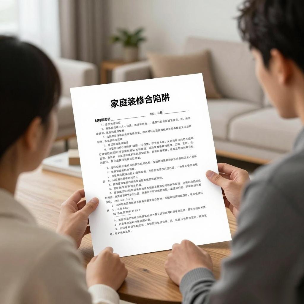 装修合同陷阱揭秘:如何挑选零增项装修企业与签订闭口合同全攻略