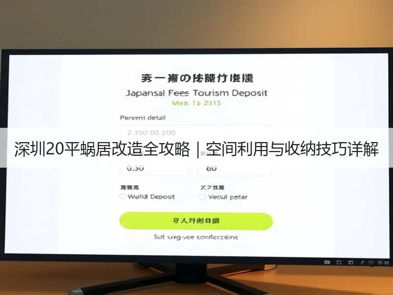 深圳20平蜗居改造全攻略｜空间利用与收纳技巧详解