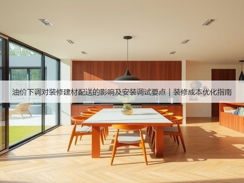 油价下调对装修建材配送的影响及安装调试要点｜装修成本优化指南