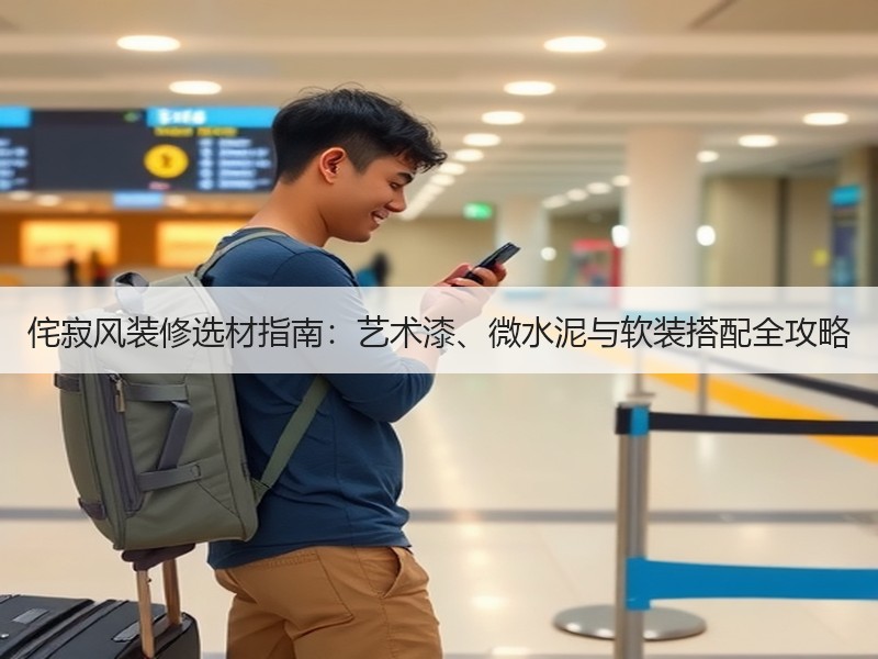 侘寂风装修选材指南：艺术漆、微水泥与软装搭配全攻略