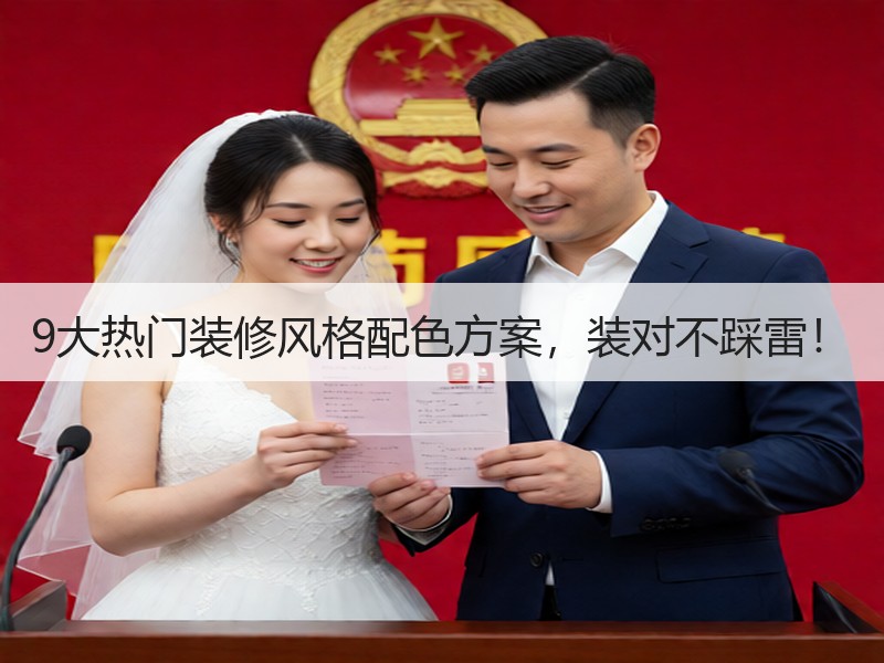 9大热门装修风格配色方案，装对不踩雷！