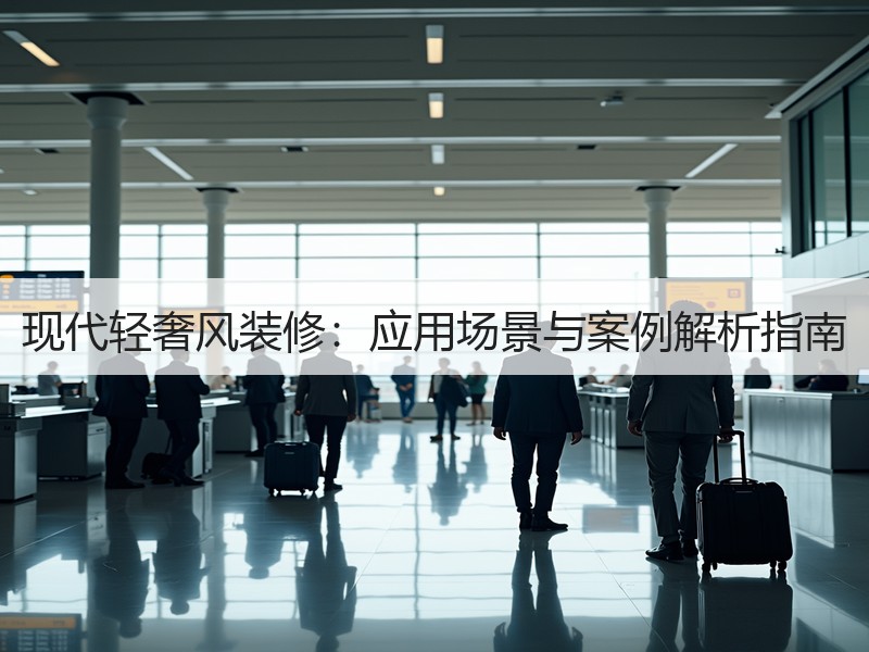 现代轻奢风装修：应用场景与案例解析指南