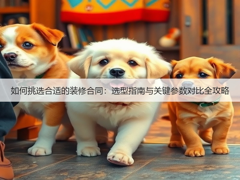 如何挑选合适的装修合同：选型指南与关键参数对比全攻略