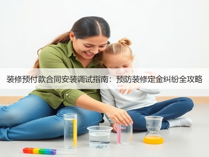 装修预付款合同安装调试指南：预防装修定金纠纷全攻略