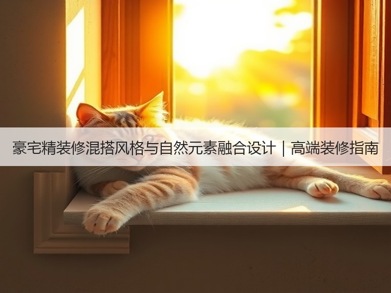 豪宅精装修混搭风格与自然元素融合设计｜高端装修指南