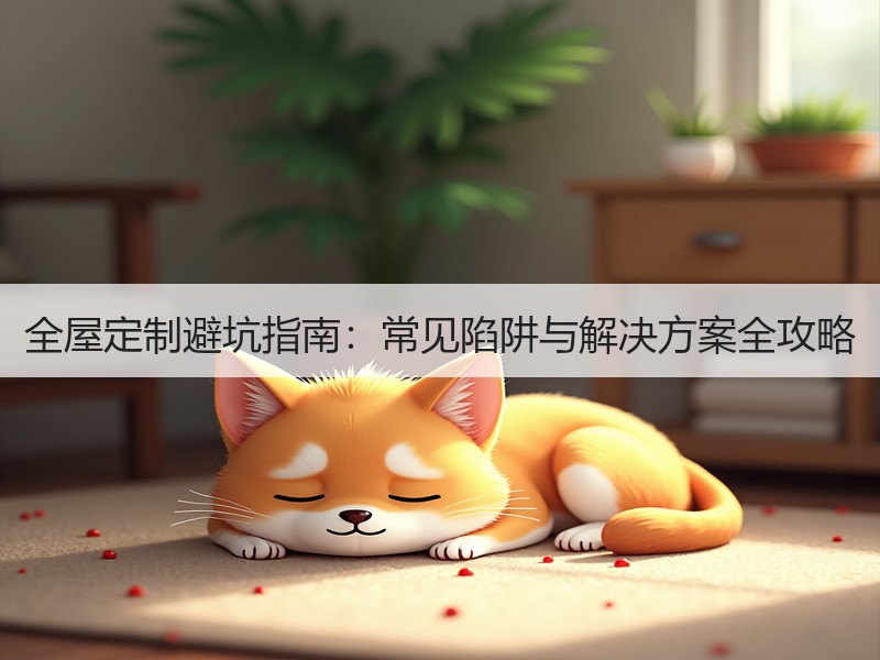 全屋定制避坑指南：常见陷阱与解决方案全攻略