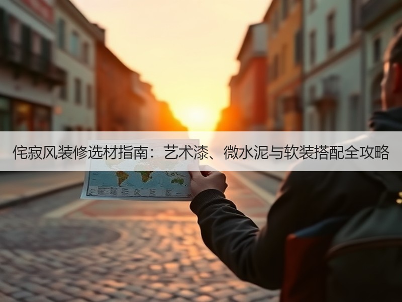 侘寂风装修选材指南：艺术漆、微水泥与软装搭配全攻略
