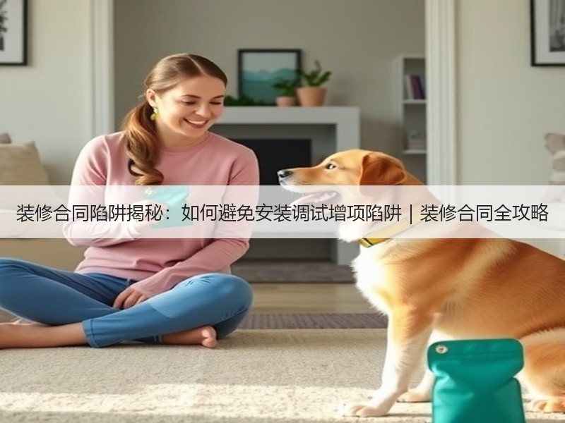 装修合同陷阱揭秘：如何避免安装调试增项陷阱｜装修合同全攻略