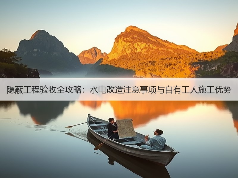 隐蔽工程验收全攻略：水电改造注意事项与自有工人施工优势